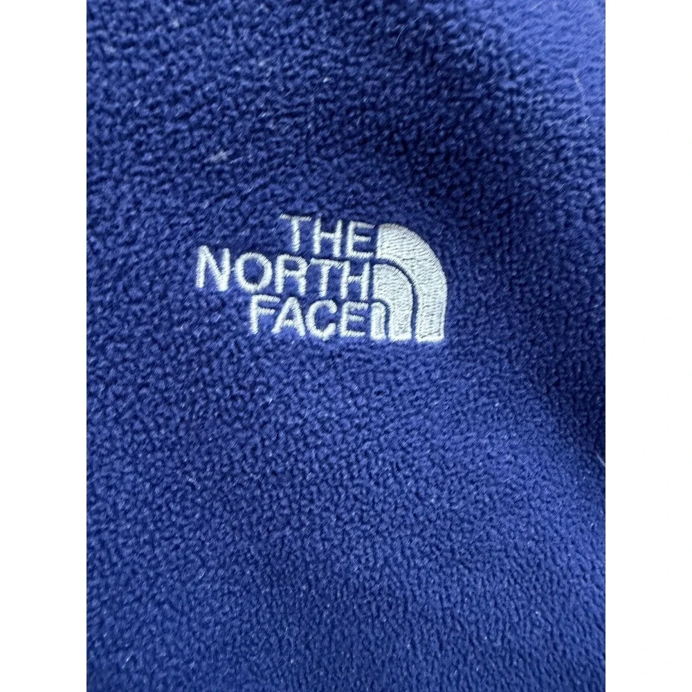 The North Face Fleece Jacket Mens Blue Full Zip Mock Neck XXL